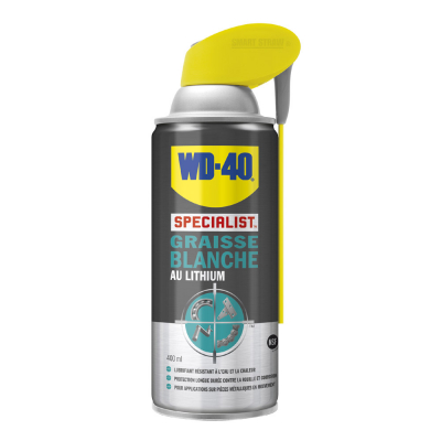 WD-40 spécialist graisse blanche lithium - aérosol de 400 ml